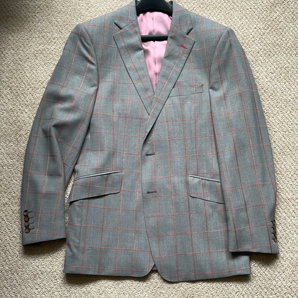 PINK Plaid men’s BLAZER